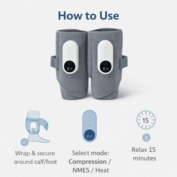 LegVital 3-in-1 Comfort Leg Massager