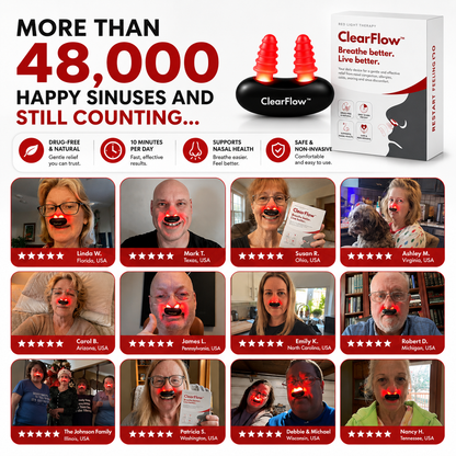 ClearFlow™ Red Light Nasal Therapy Device