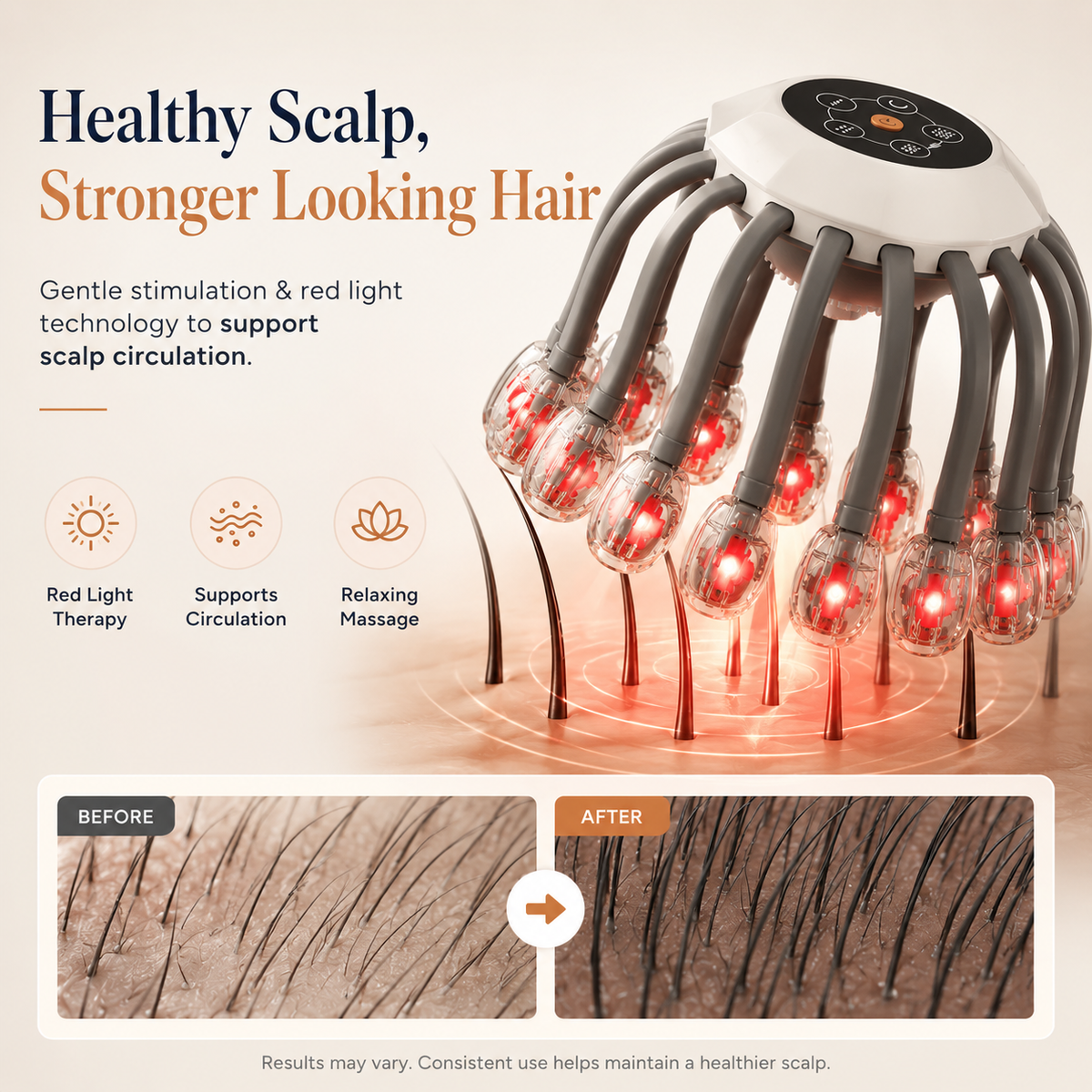 CrownSpa™ head massager